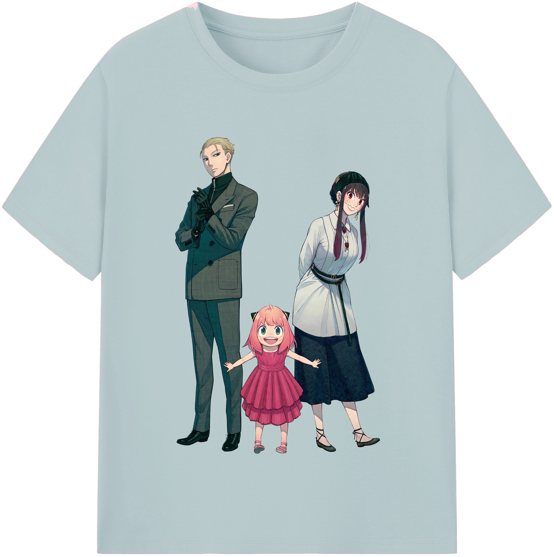 （画像用） SPY×FAMILY间谍家家酒 綿100％半袖Tシャツ（フロントプリント）